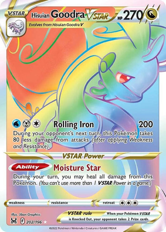 Hisuian Goodra VSTAR Secret 202/196 (SWSH11: Lost Origin)  - Holofoil