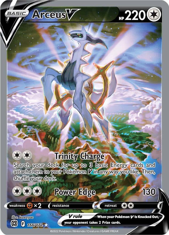 Arceus V 166/172 (SWSH09: Brilliant Stars)  - Holofoil