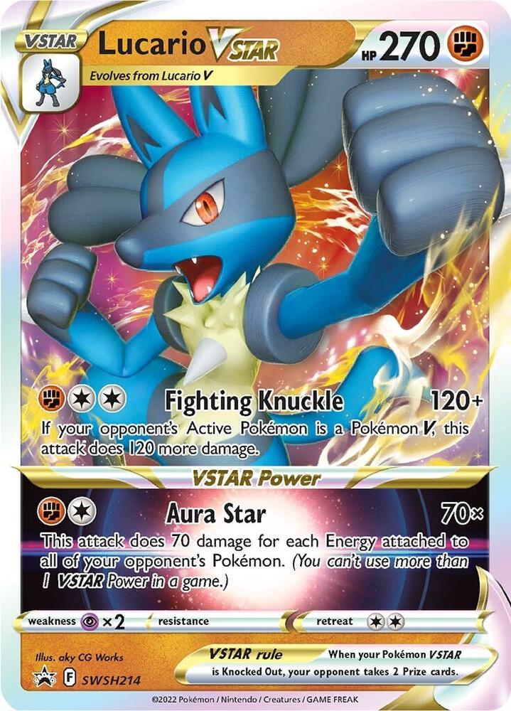 Lucario VSTAR SWSH214 (SWSH: Sword & Shield Promo Cards)  - Holofoil