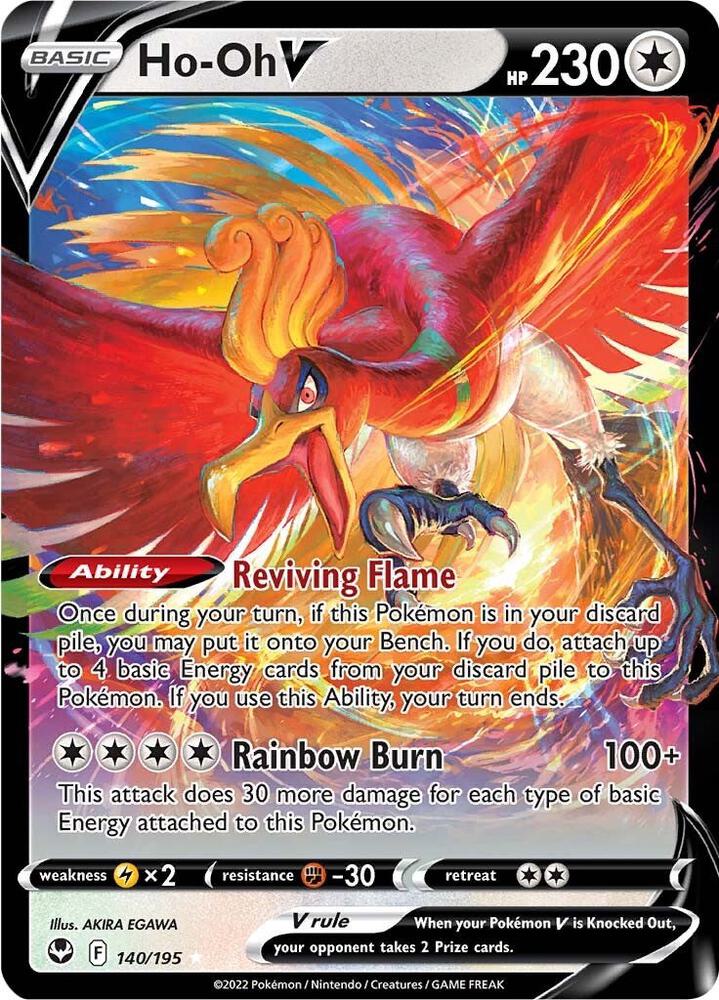 Ho-Oh V 140/195 (SWSH12: Silver Tempest)  - Holofoil