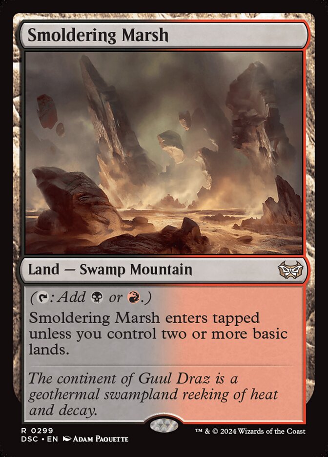 Smoldering Marsh 299/40 (Commander: Duskmourn: House of Horror) 