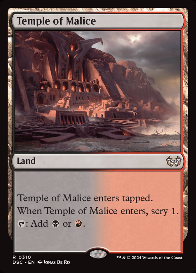 Temple of Malice 310/40 (Commander: Duskmourn: House of Horror) 