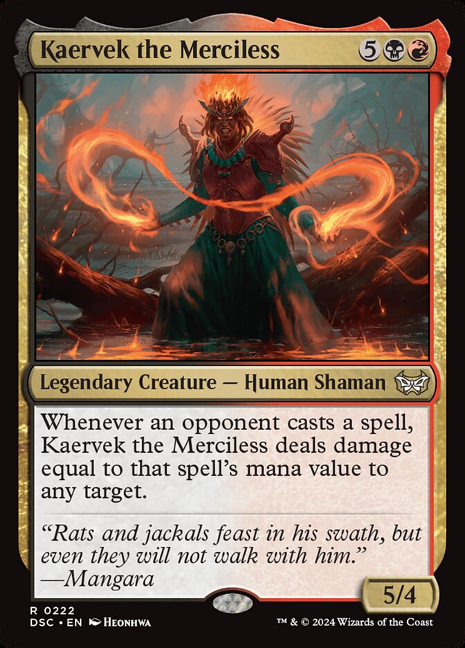 Kaervek the Merciless 222 (Commander: Duskmourn: House of Horror) 