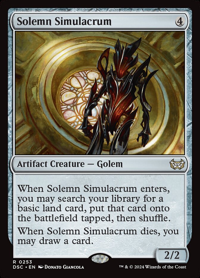 Solemn Simulacrum 253/40 (Commander: Duskmourn: House of Horror) 