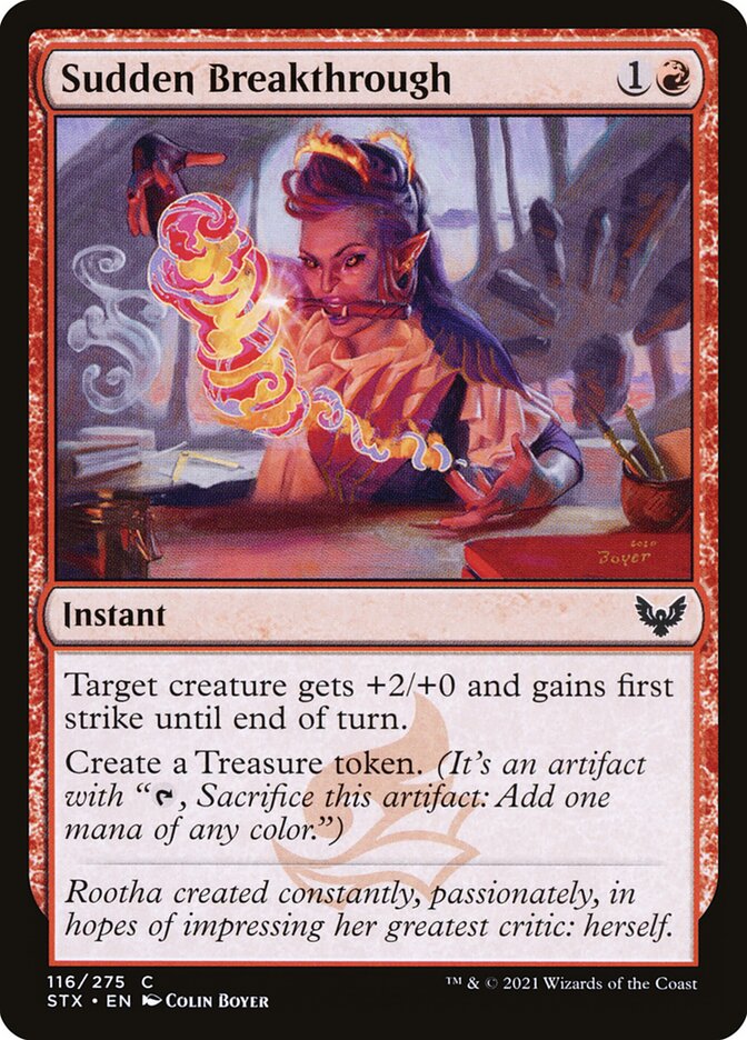 Sudden Breakthrough 116 (Strixhaven: School of Mages)  - Foil