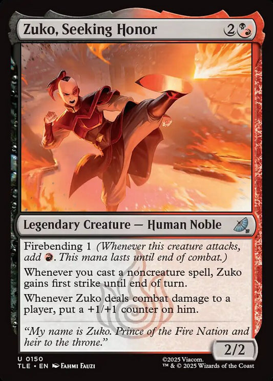 Zuko, Seeking Honor 150/317 (Avatar: The Last Airbender: Eternal-Legal) 