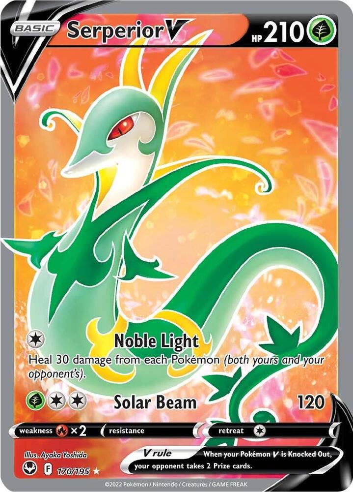 Serperior V 170/195 (SWSH12: Silver Tempest)  - Holofoil