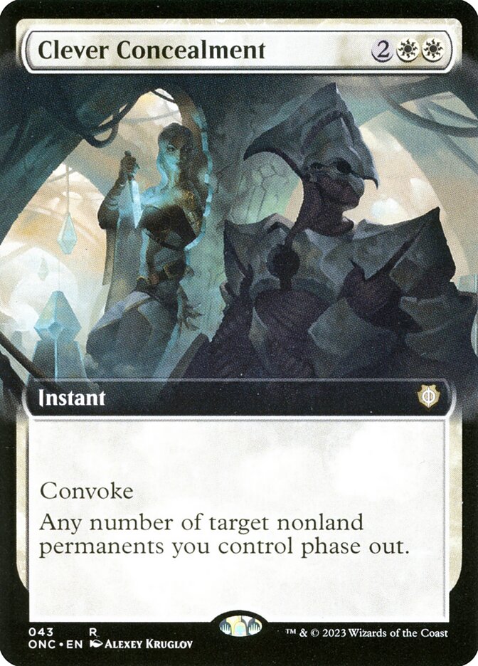 Clever Concealment 43 (Commander: Phyrexia: All Will Be One)  - Extended Art