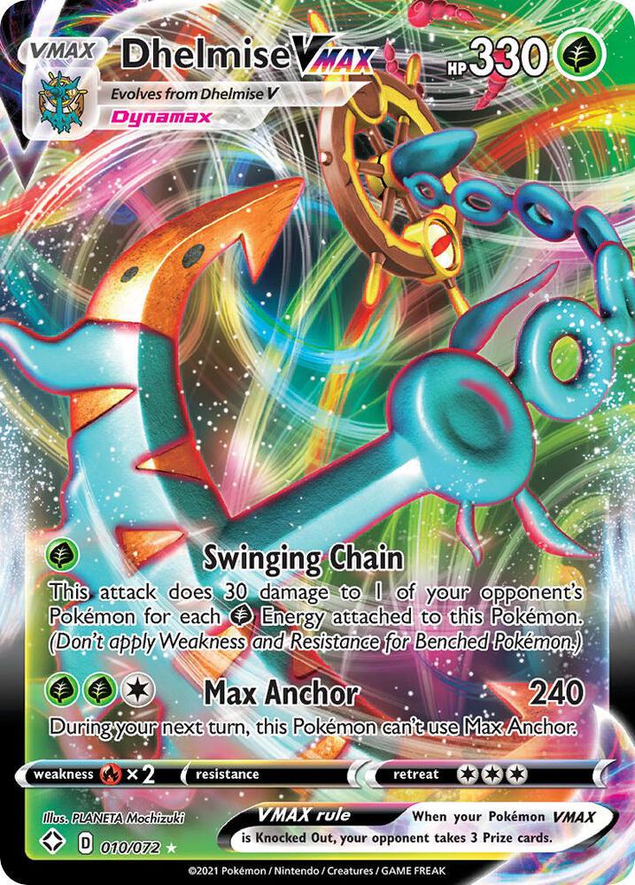 Dhelmise VMAX 010/072 (Shining Fates)  - Holofoil