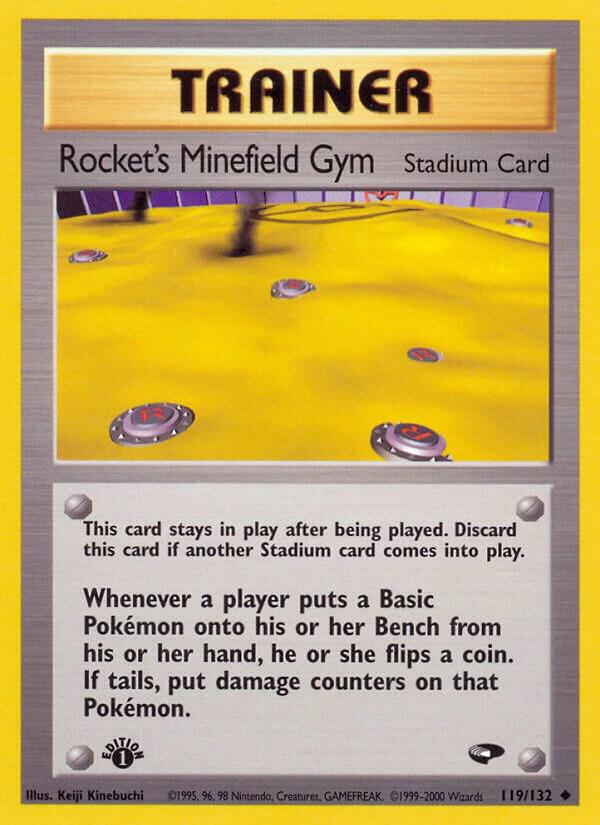Rocket's Minefield Gym 119/132 (Gym Challenge)  - 1st Edition