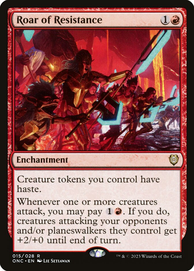Roar of Resistance 15/28 (Commander: Phyrexia: All Will Be One) 