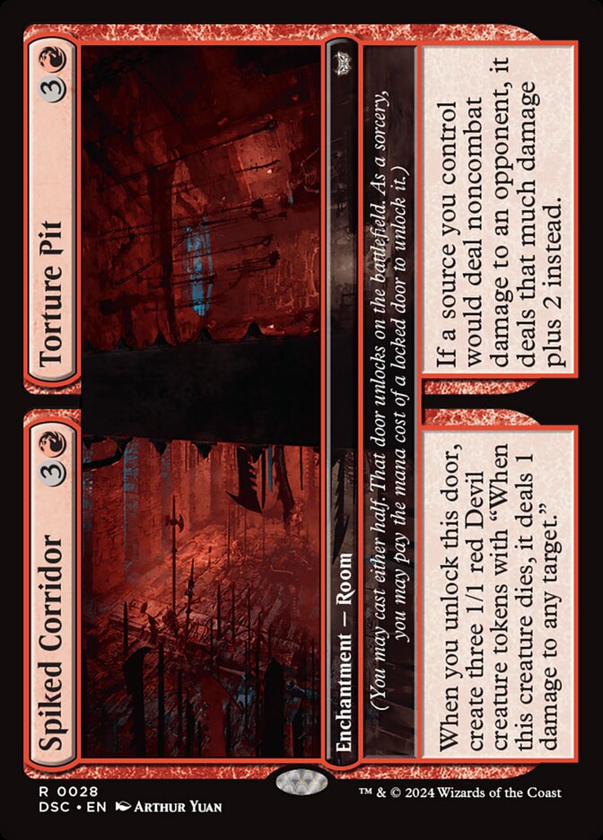 Spiked Corridor // Torture Pit 28/40 (Commander: Duskmourn: House of Horror) 