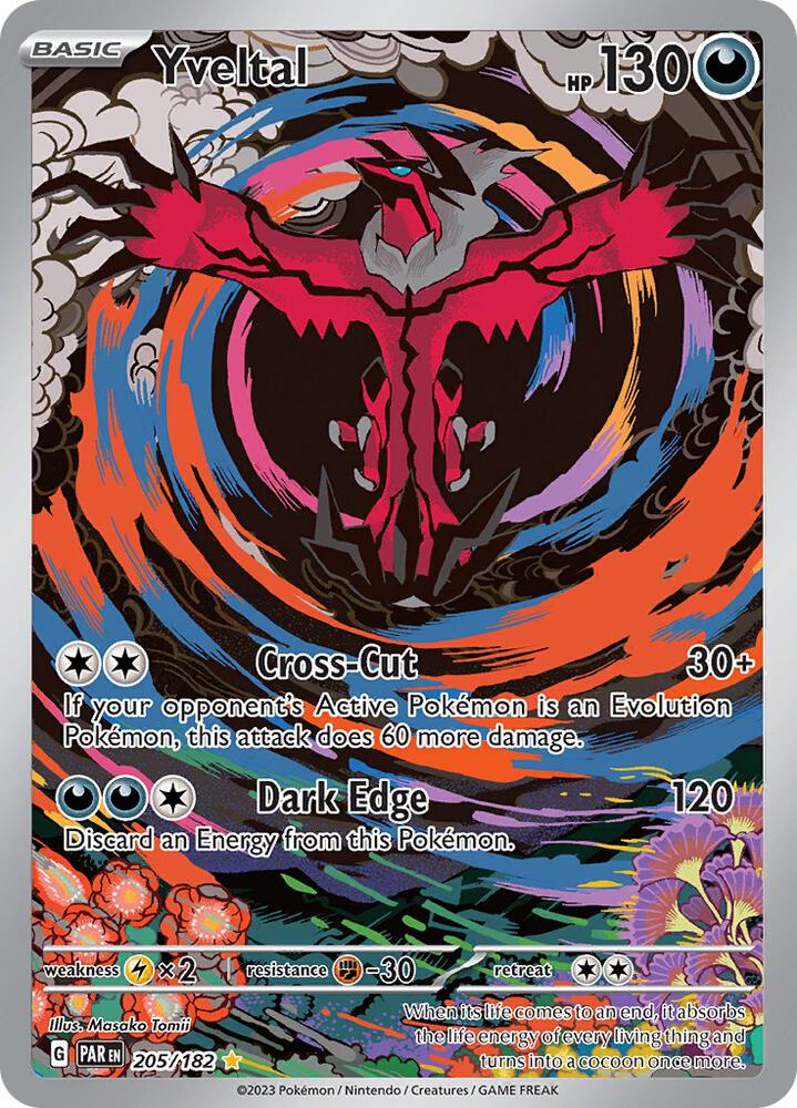 Yveltal 205 182 205/182 (SV04: Paradox Rift)  - Holofoil