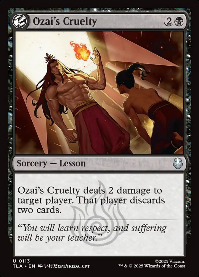 Ozai's Cruelty 113/286 (Avatar: The Last Airbender)  - Foil