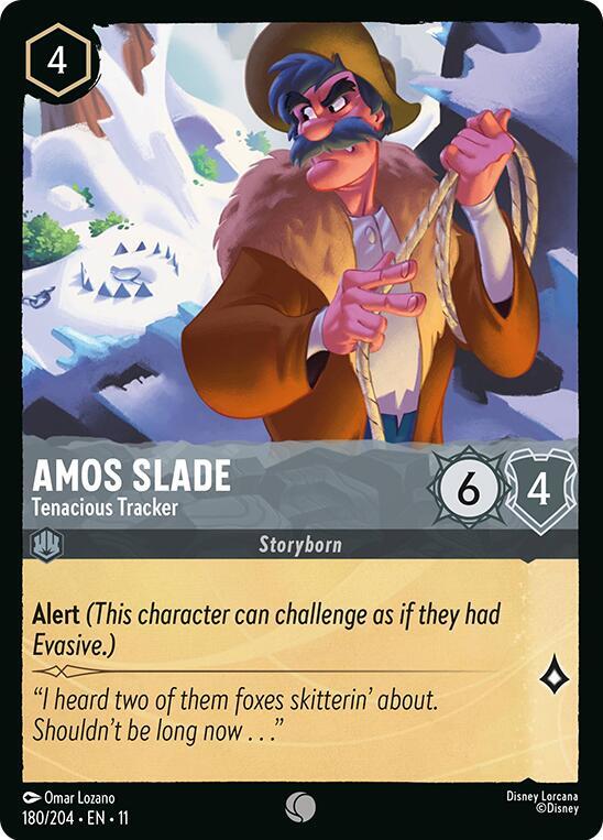 Amos Slade, Tenacious Tracker 180/204 (Winterspell)  - Cold Foil