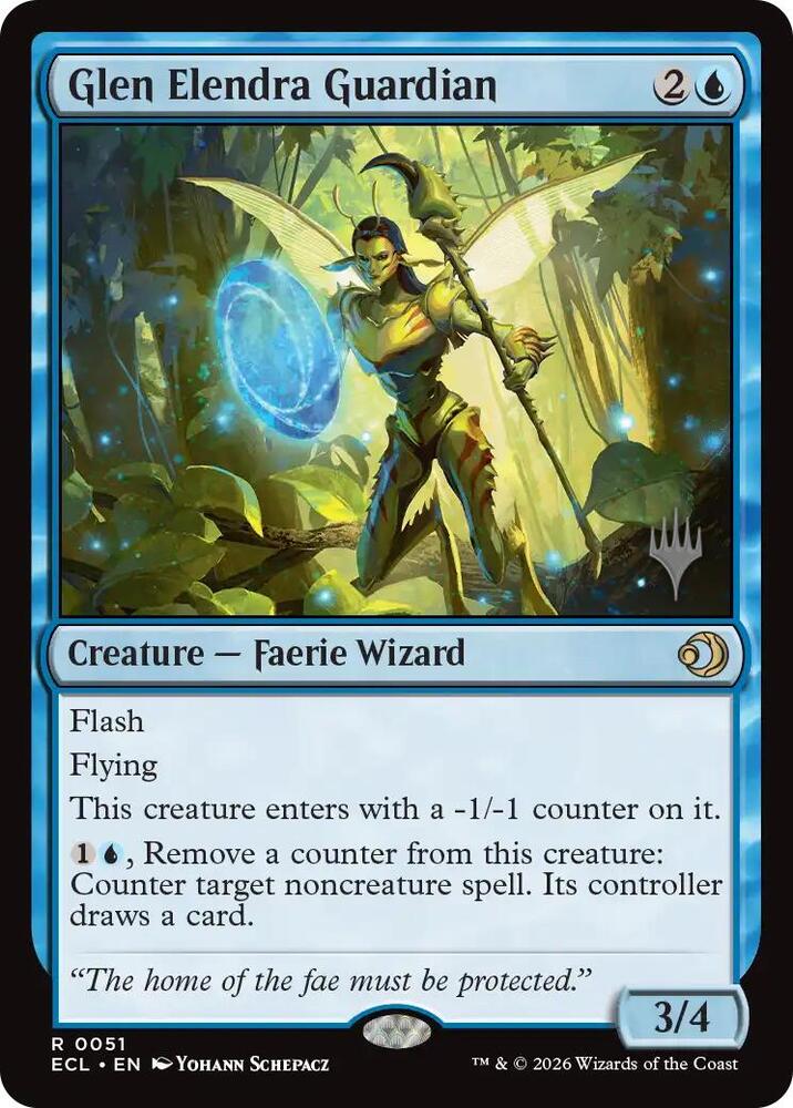 Glen Elendra Guardian 51p/87 (Promo Pack: Lorwyn Eclipsed)  - Foil