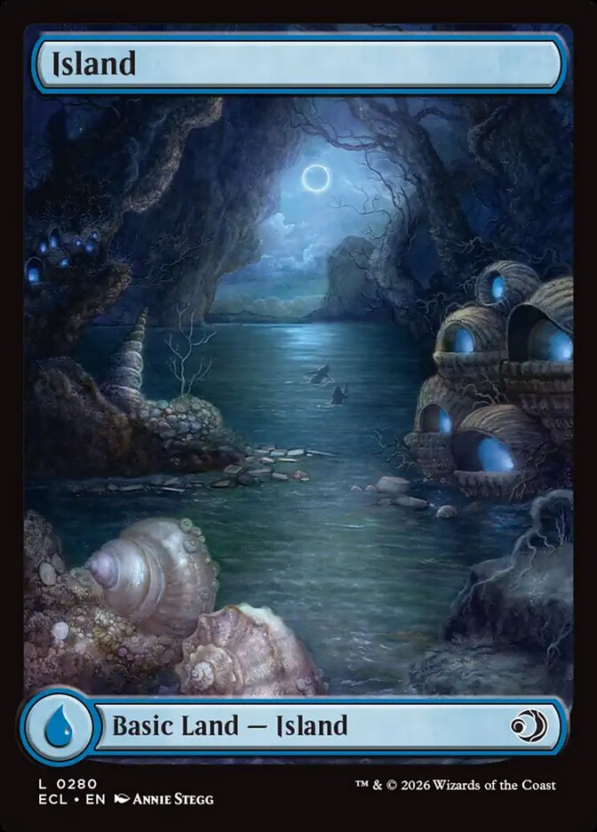 Island 0280 280 (Lorwyn Eclipsed)  - Full Art Foil