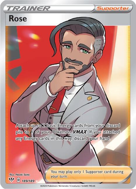 Rose 189/189 (SWSH03: Darkness Ablaze)  - Holofoil