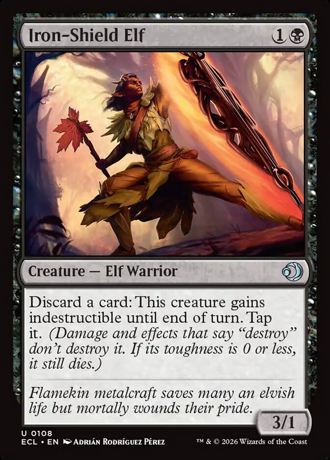 Iron-Shield Elf 108/273 (Lorwyn Eclipsed)  - Foil