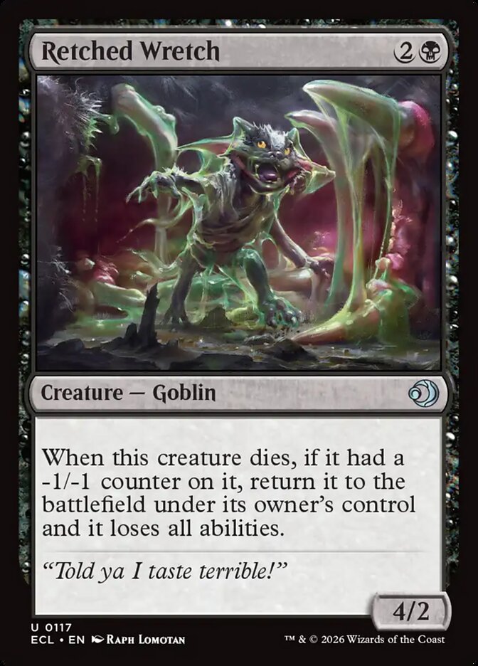 Retched Wretch 117/273 (Lorwyn Eclipsed)  - Foil
