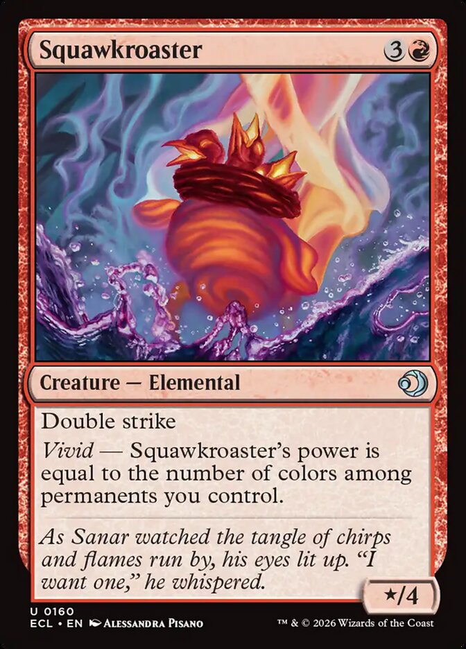 Squawkroaster 160/273 (Lorwyn Eclipsed)  - Foil