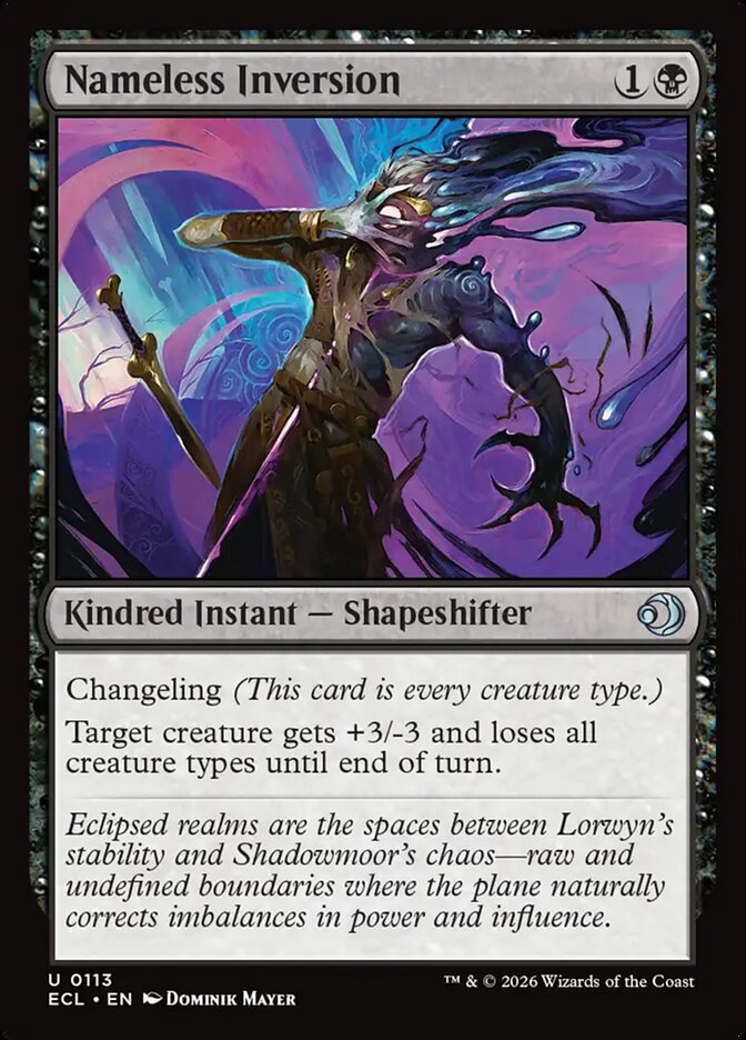 Nameless Inversion 113/273 (Lorwyn Eclipsed)  - Foil