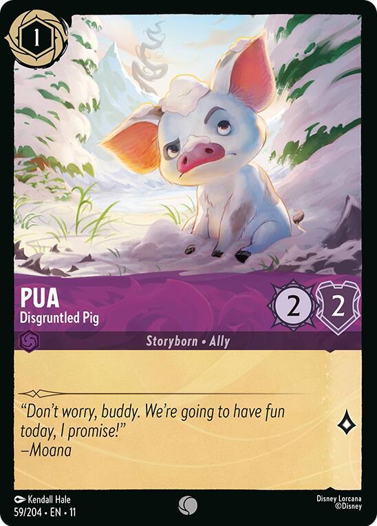 Pua, Disgruntled Pig 59/204 (Winterspell)  - Cold Foil