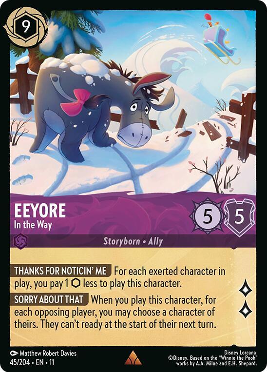 Eeyore, In the Way 45/204 (Winterspell) 