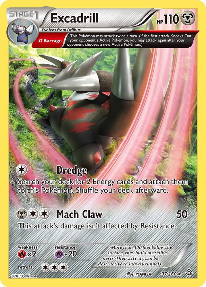 Excadrill 97/160 (XY - Primal Clash)  - Reverse Holofoil