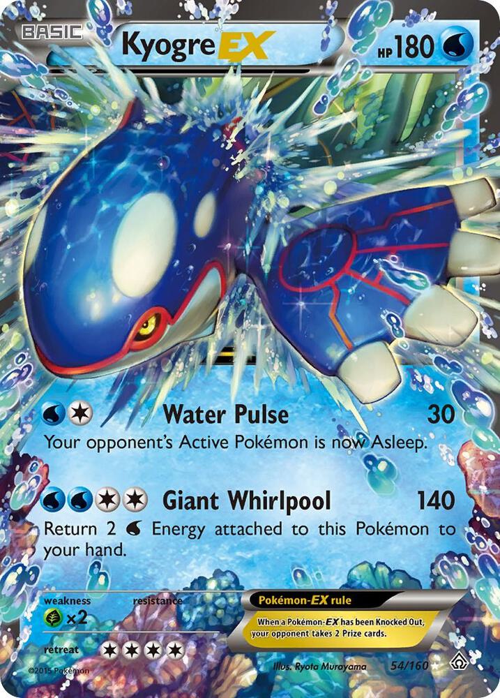 Kyogre EX 54/160 (XY - Primal Clash)  - Holofoil