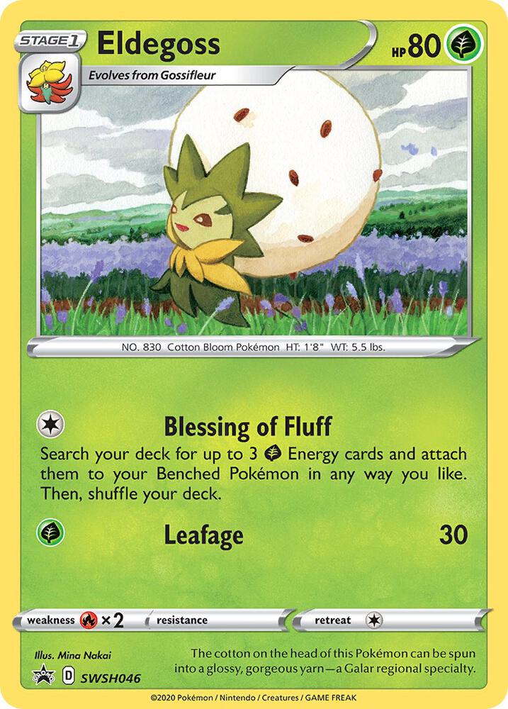 Eldegoss SWSH046 (SWSH: Sword & Shield Promo Cards)  - Holofoil