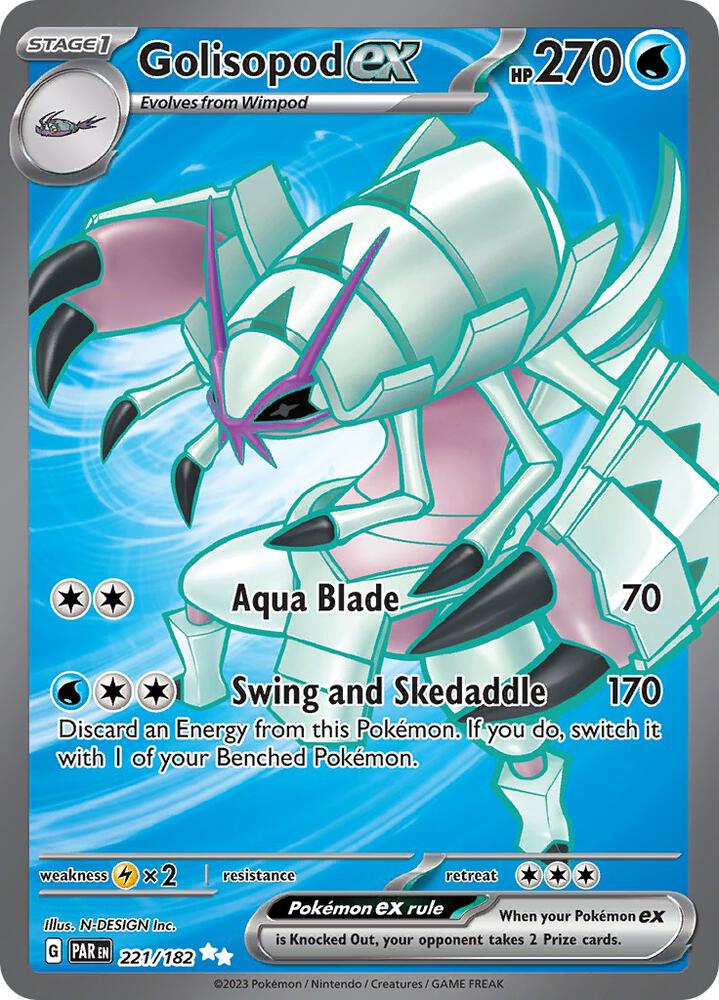 Golisopod ex 221/182 (SV04: Paradox Rift)  - Holofoil