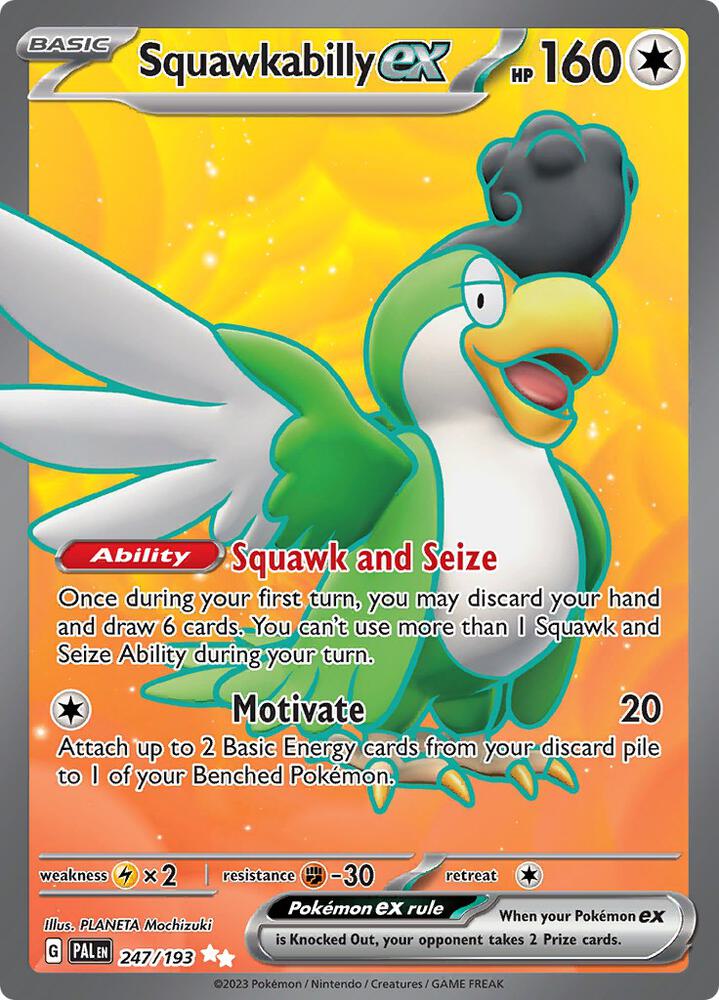 Squawkabilly ex 247/193 (SV02: Paldea Evolved)  - Holofoil