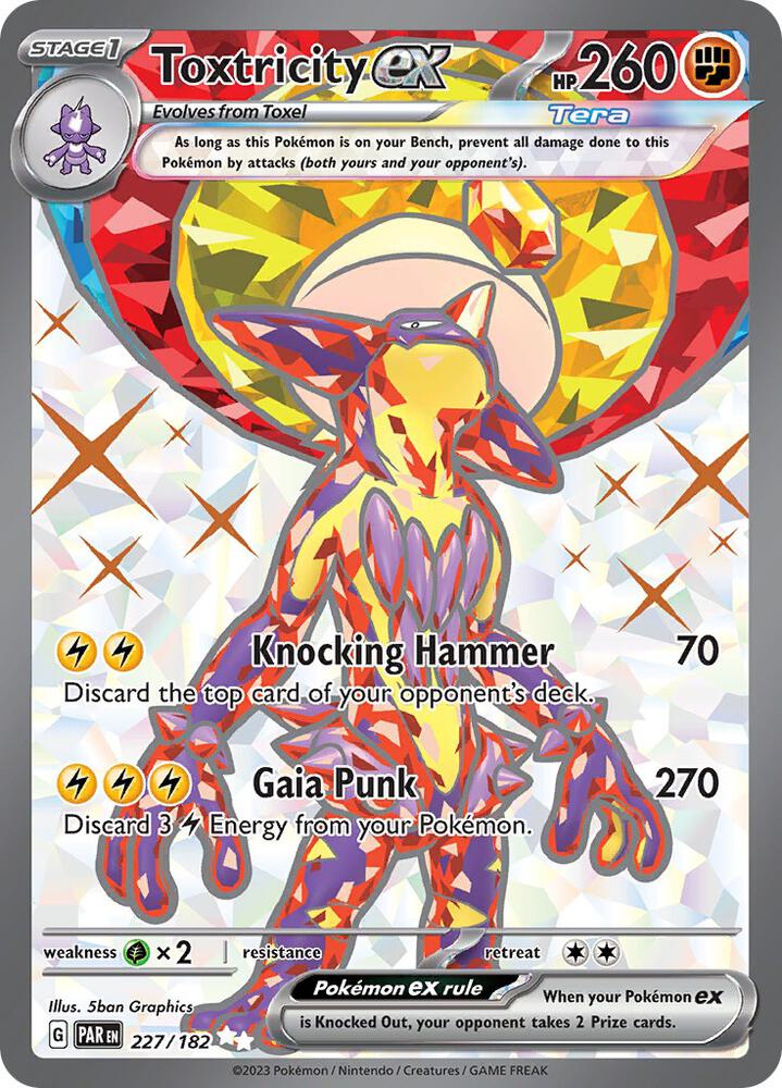 Toxtricity ex 227/182 (SV04: Paradox Rift)  - Holofoil