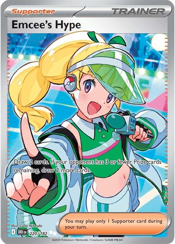 Emcee's Hype 220/182 (SV10: Destined Rivals)  - Holofoil
