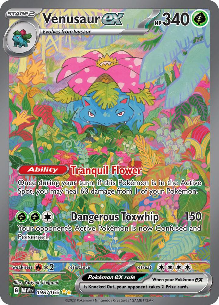 Venusaur ex 198/165 (SV: Scarlet & Violet 151)  - Holofoil