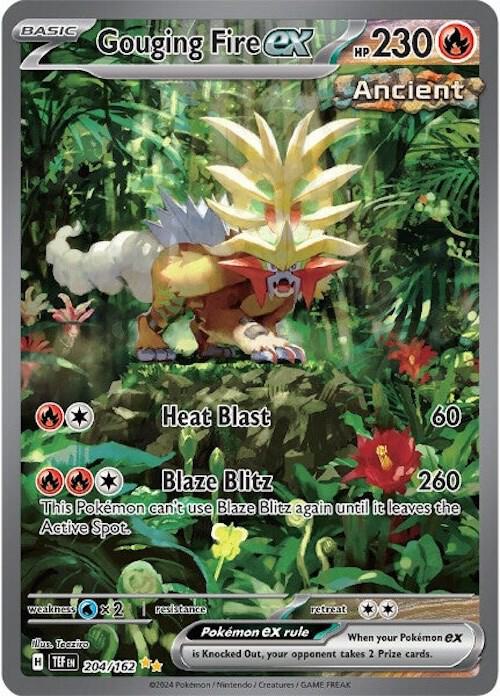 Gouging Fire ex 204/162 (SV05: Temporal Forces)  - Holofoil