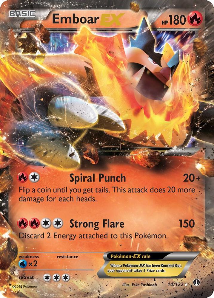 Emboar EX 14/122 (XY - BREAKpoint)  - Holofoil