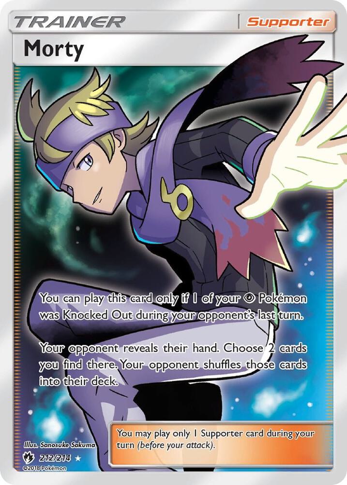 Morty 212/214 (SM - Lost Thunder)  - Holofoil