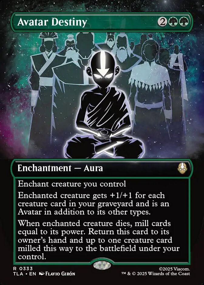 Avatar Destiny  333/286 (Avatar: The Last Airbender)  - Borderless Foil