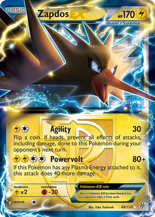Zapdos EX Team Plasma 48/135 (Plasma Storm)  - Holofoil