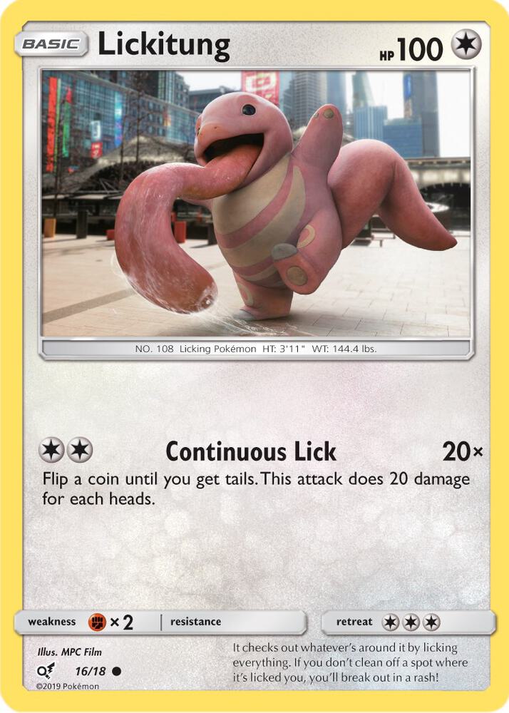 Lickitung 16/18 (Detective Pikachu)  - Holofoil