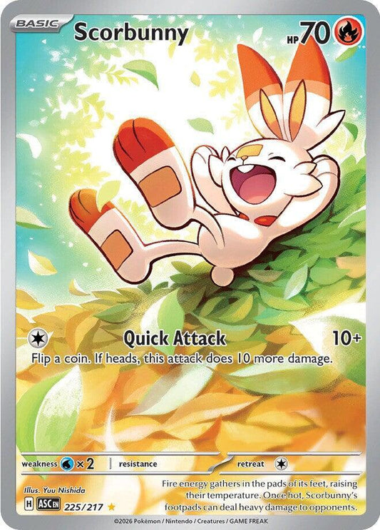 Scorbunny 225/217 (ME: Ascended Heroes)  - Holofoil