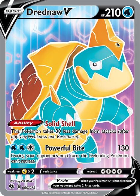 Drednaw V 69/73 (Champion's Path)  - Holofoil