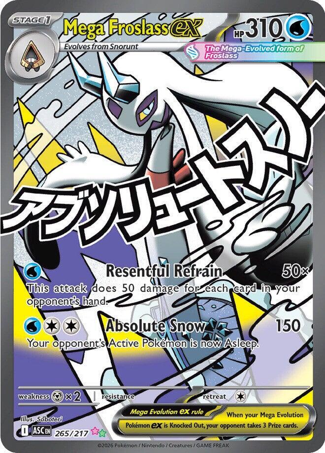 Mega Froslass ex 265/217 (ME: Ascended Heroes)  - Holofoil