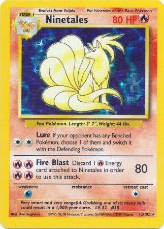 Ninetales 012/102 (Base Set)  - Unlimited Holofoil