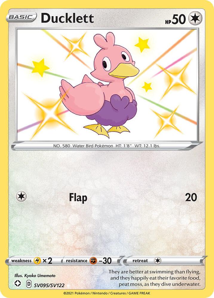 Ducklett SV095/SV122 (Shining Fates: Shiny Vault)  - Holofoil