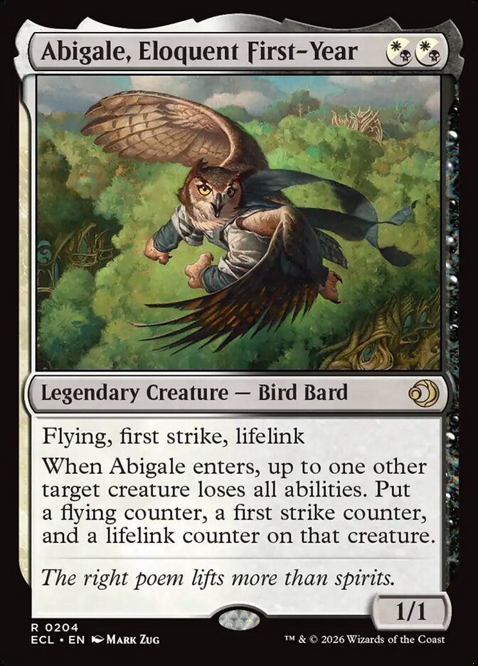 Abigale, Eloquent First-Year 204/273 (Lorwyn Eclipsed) 