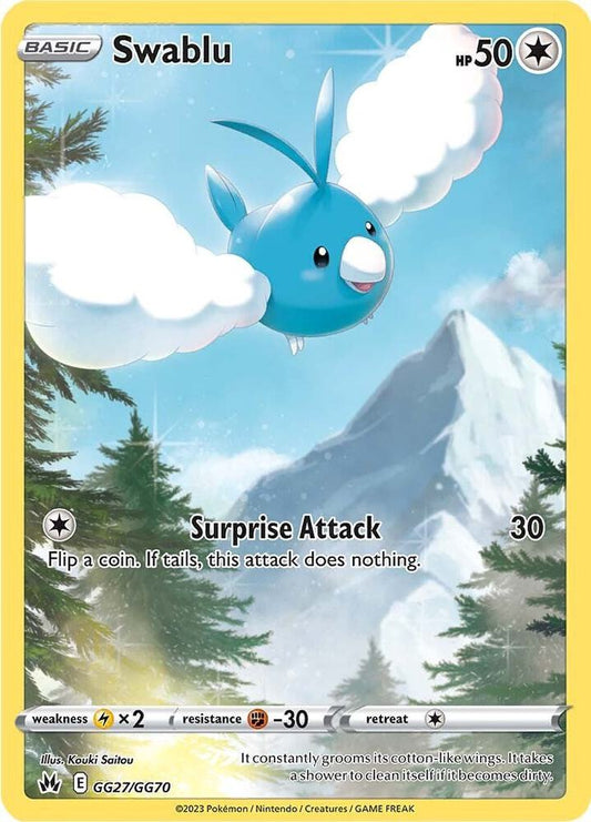Swablu GG27/GG70 (Crown Zenith: Galarian Gallery)  - Holofoil
