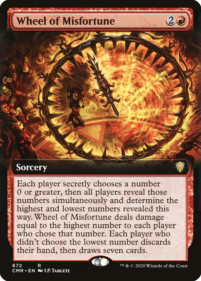 Wheel of Misfortune 672 (Commander Legends)  - Extended Art Foil